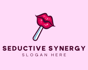 Seductive Lips Candy logo design