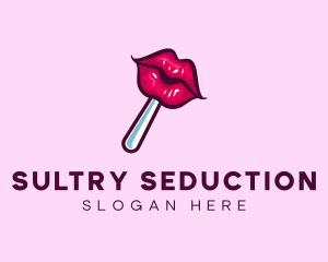 Seductive Lips Candy logo design