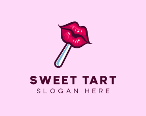 Seductive Lips Candy logo design