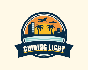 Sunset Traveling Vacation logo design