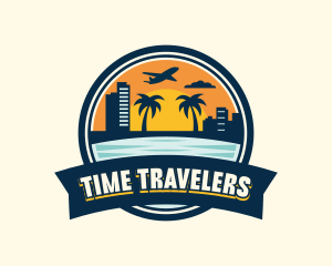 Sunset Traveling Vacation logo design