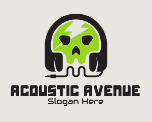 Skull Audio App  logo design