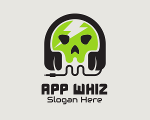 Skull Audio App  logo design