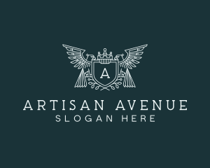 Artisanal Eagle Crest logo design