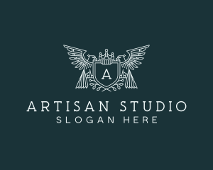 Artisanal Eagle Crest logo design