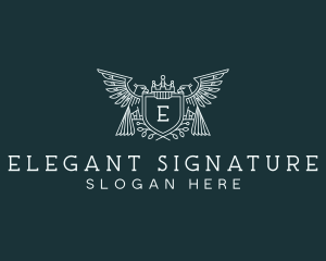 Artisanal Eagle Crest logo design