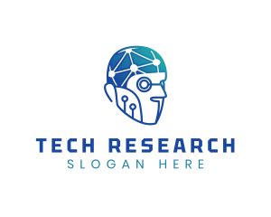 Artificial Intelligence Tech Circuit logo