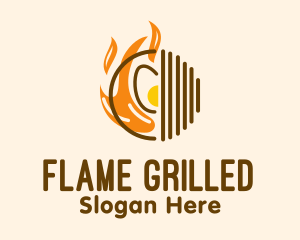 Cooking Fire Grill logo design