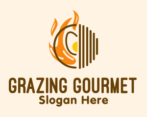 Cooking Fire Grill logo design