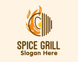 Cooking Fire Grill logo design