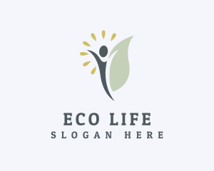 Healthy Leaf Lifestyle logo design