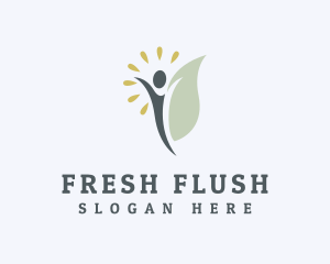 Healthy Leaf Lifestyle logo design