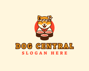 Dog Sushi Restaurant logo design