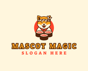 Dog Sushi Restaurant logo design