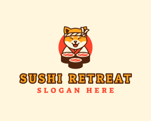 Dog Sushi Restaurant logo design