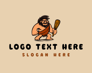 Wood Club Caveman  logo