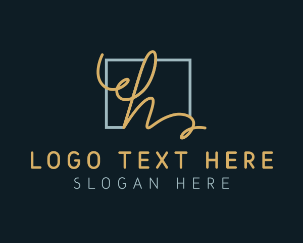 Handwriting logo example 3