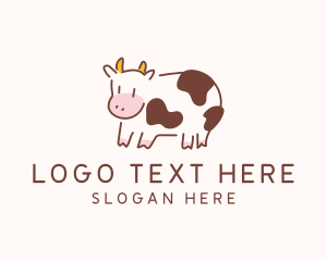 Cow Calf Animal logo