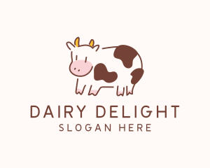 Cow Calf Animal logo design