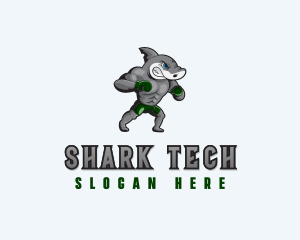 Shark Boxing Atheltics logo design