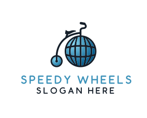 Global High Wheel logo design