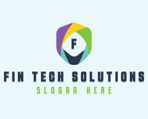 Tech Cybersecurity Shield logo design