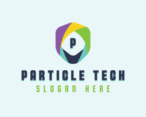 Tech Cybersecurity Shield logo design