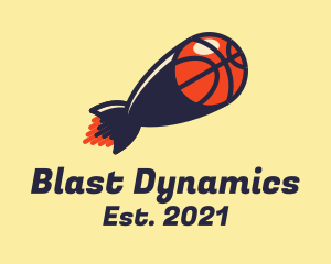 Basketball Missile Blast  logo design