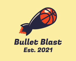 Basketball Missile Blast  logo design