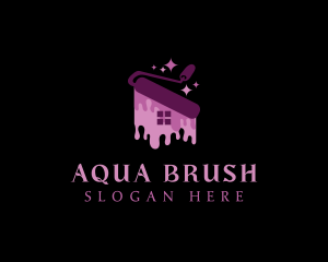 Paint Renovation House logo design