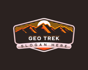 Mountain Hiking Summit logo design