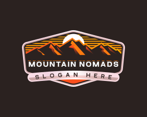 Mountain Hiking Summit logo design