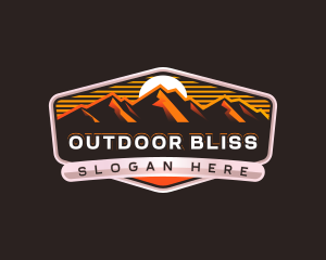 Mountain Hiking Summit logo design