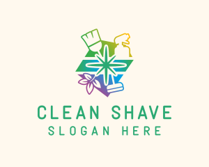 Clean Housekeeping Tools logo design