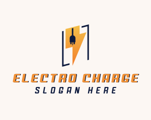 Lightning Plug Electric logo design