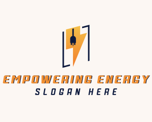 Lightning Plug Electric logo design