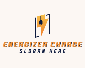 Lightning Plug Electric logo design