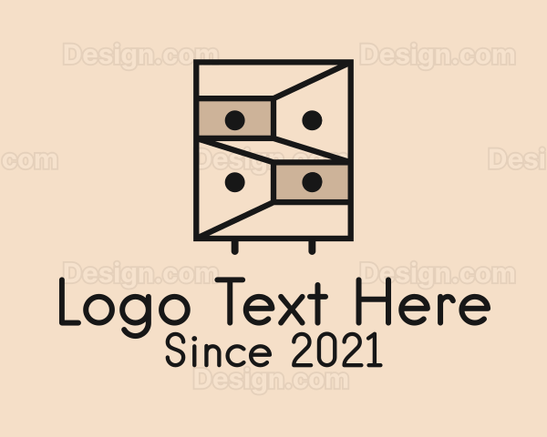 Geometric Drawer Furniture Logo