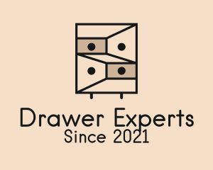 Geometric Drawer Furniture logo design