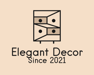 Geometric Drawer Furniture logo design