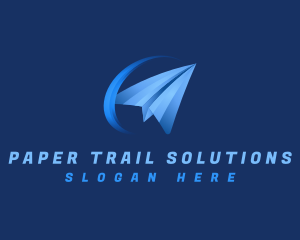 Paper Plane Fly logo design