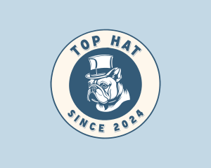 Vintage Bulldog Hat logo design