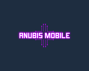 Purple Computer Circuit Wordmark logo design