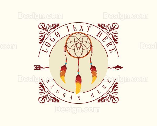 Tribal Dreamcatcher Handicraft Logo