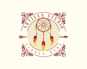 Tribal Dreamcatcher Handicraft logo design