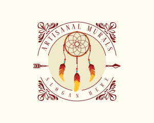 Tribal Dreamcatcher Handicraft logo design