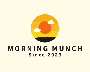 Round Sunrise Travel  logo design