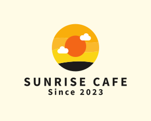 Round Sunrise Travel  logo design