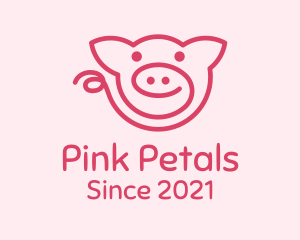 Pink Piggy Doodle logo design