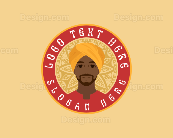 Indian Man Turban Logo